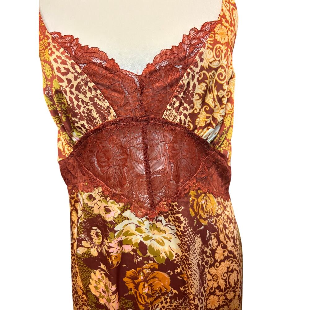 Free People Amber Combo "Right Now" Midi Slip Dress - Picture 8 of 12